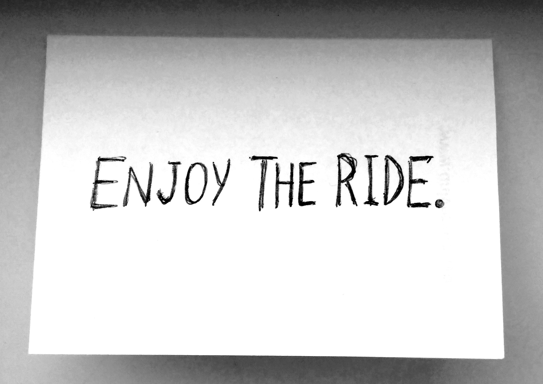 Enjoy the ride.